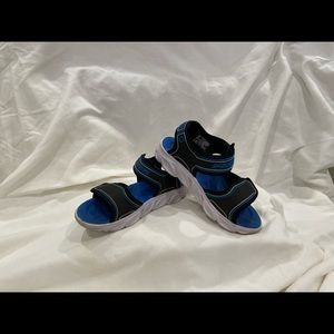 Skechers Kids size  3 Blue&Black Light-up Sandals